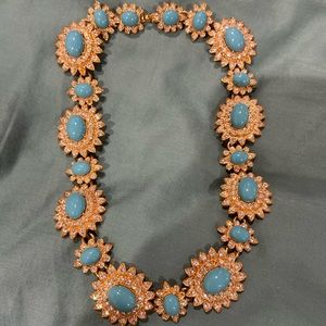 Scaasi turquoise bib necklace